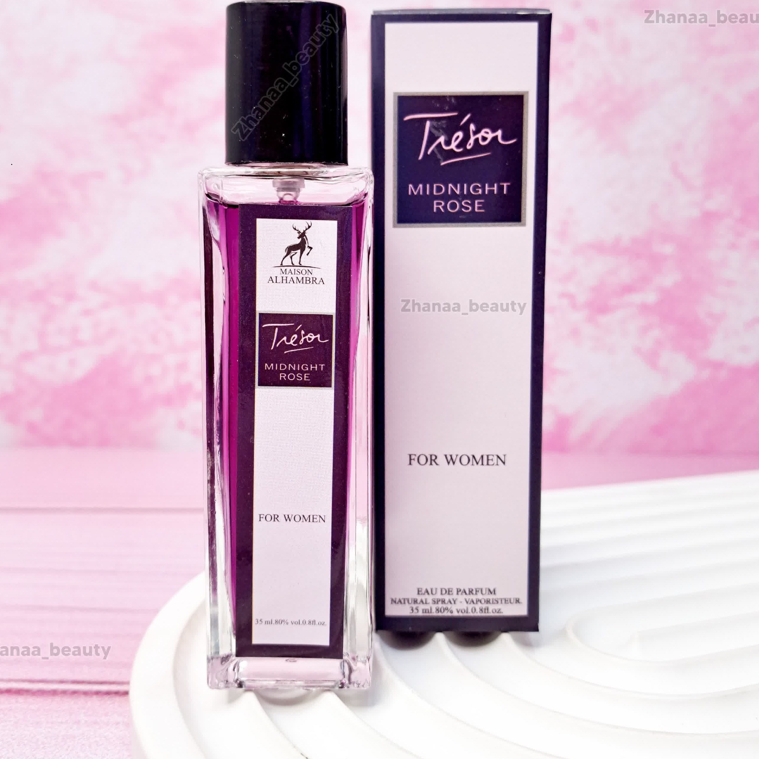 عطر ادوپرفیوم زنانه الحمبرا مدل MIDNIGHT ROSE حجم ۳۵ میلی لیتر شیرین گرم